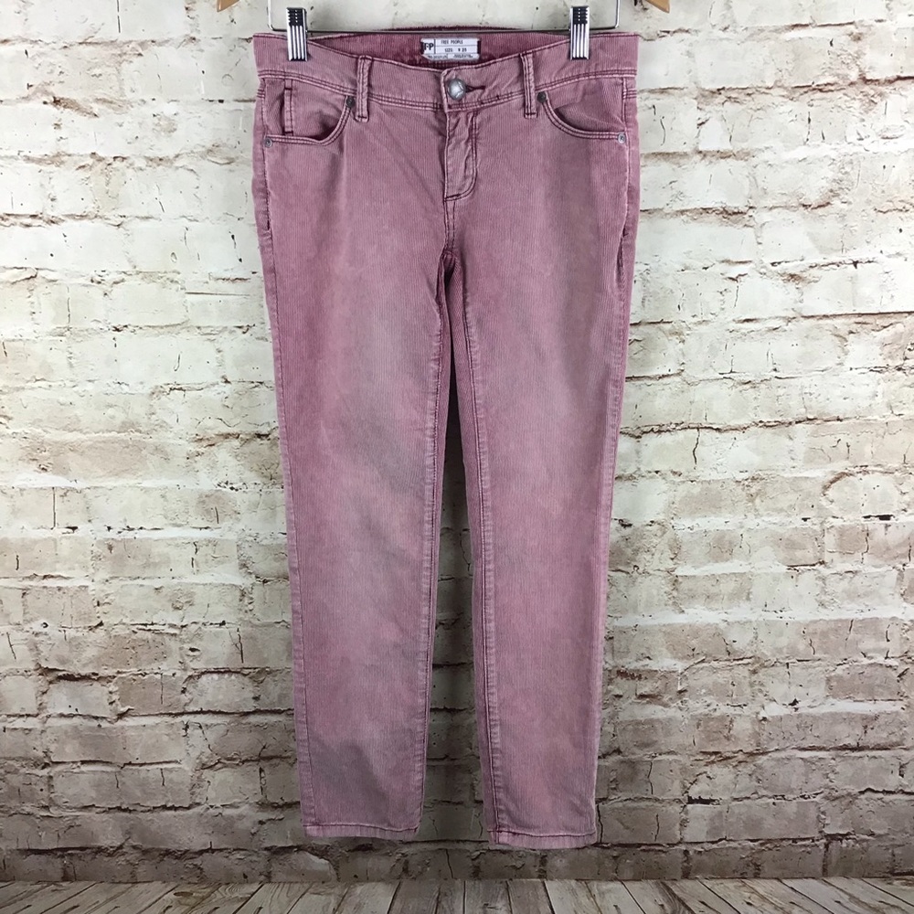 Free People Purple  Skinny Corduroy Pants Size 25